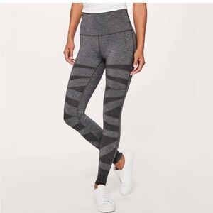 Lululemon Wunder Under High Rise Leggings in Heather Grey
